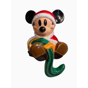Walt Disney Mickey Mouse Christmas Stocking Hanger Holder by Holpro Vintage